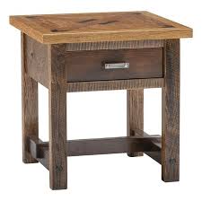 Modern Natural Wood End Table