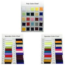 Details About Organza Spandex Polyester Tablecloth Runner Chair Cover Sash Swatch Colour Chart