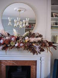 Diy Fl Fireplace Garland For A