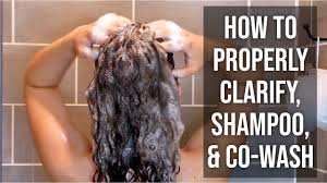 how to wash curly hair clarify co
