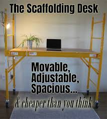 diy scaffolding desk for treadmills