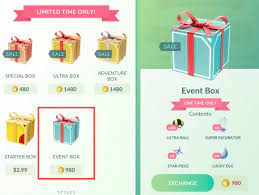 Pokemon Go New Event Box Available in the Store