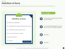 definition of done scrum artifacts ppt