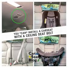 Simply pull the shoulder belt out all the way (do it slowly) and when you get to the very end, let the belt go back in a little bit. Carseatblog Quick Tip Using A Ceiling Seat Belt Carseatblog