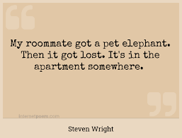 A good roommate may be the single most important thing to have when. My Roommate Got A Pet Elephant Then It Got Lost It S In The Apartment Somewhere