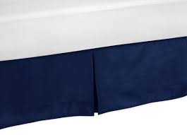 navy king bed skirt for modern blue and