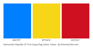 The best selection of royalty free congo flag vector art, graphics and stock illustrations. Democratic Republic Of The Congo Flag Colors Country Flags Schemecolor Com