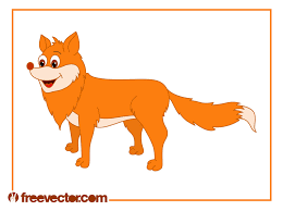 cartoon fox vector art graphics