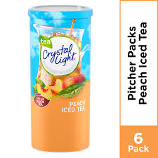 12 Pitcher Packs Crystal Light Peach Iced Tea Low Caffeine Powdered Drink Mix Ebay