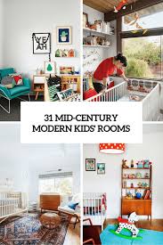 31 Cute Mid Century Modern Kids Rooms