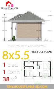 Small House Plans 8x5 5 With One