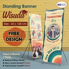 banner wisuda custom free design