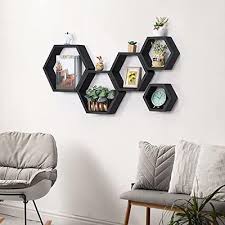 Novimango Hexagonal Shelves Set Of 5
