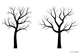 black tree silhouettes clipart