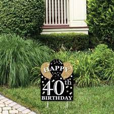 Please reserve your date so we can set aside the signs and graphics you want before it's too late! Paper Party Supplies Adult 40th Birthday Gold 40th Birthday Lawn Sign 16 75 X 23 Birthday Party Personalized Welcome Yard Sign Party Decorations Party Decor