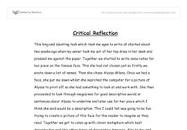 Critical Reflection Essay