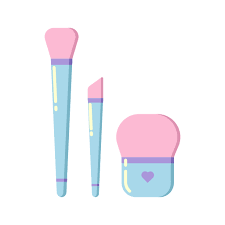 cosmetic brush vector icons free
