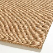 sisal almond brown area rug crate