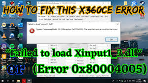 how to fix x360ce failed to load