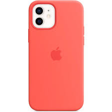 Apple iphone 12 mini silicone case with magsafe deep navy. Apple Iphone 12 And 12 Pro Silicone Case With Magsafe Citrus Pink Mobile Case Alzashop Com