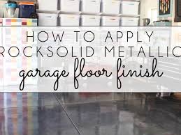 how to apply rocksolid metallic garage