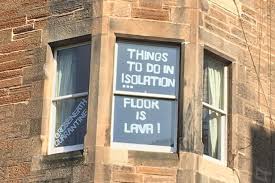 Why is a lockdown necessary? Cheeky Scots Students Go Viral With Hilarious Lockdown Window Display In Edinburgh Daily Record