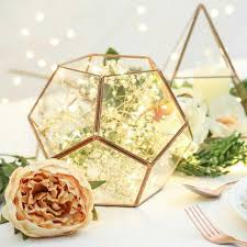 Glass Geometric Terrarium Wedding Table
