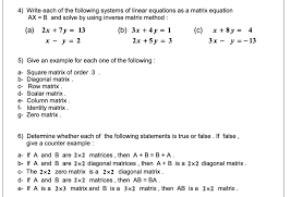 solve by using inverse matrix method