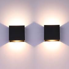 Glighone 2pcs Led Wall Lights Indoor Up