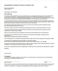 10 performance warning letter template