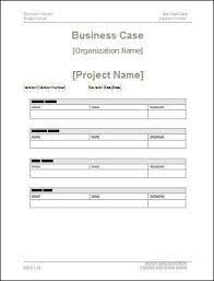 business case templates ms word