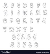 wireframe alphabet a z capital letter