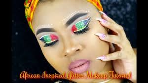 african inspired glitter eyeshadow