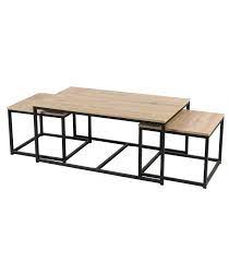 Nesting Table Mdf And Black Metal