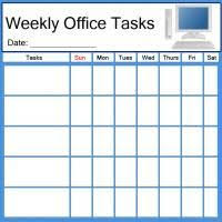 Printable Pc Office Task List Printable Chore Charts