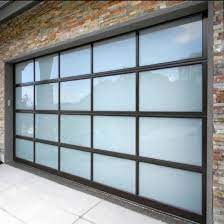 aluminium garage door sectional glass