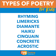how to teach the types of poetry