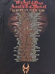 Muziek Merch Soulfly 2016 Tour Band T