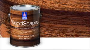 For the bathrooms, do i need to be concerned about water drips staining the walls and will i be able to wipe. Woodscapes Exterior House Stains Sherwin Williams