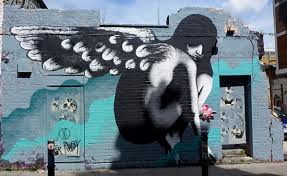 Eelus Paints An Angel For Ruby Mural