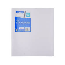 3 ring poly binder white color 1 inch