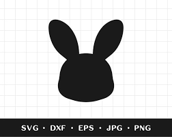 Cute Bunny Svg Rabbit Head Icon