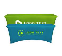 What does tablecloth size should i buy? Cheap Custom Stretch Table Covers With Logos Bestofsigns Com