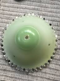 Купить vtg frosted green glass globe