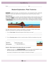 Ninth grade lesson differentiated exploration of collision. Plate Tectonics Gizmo
