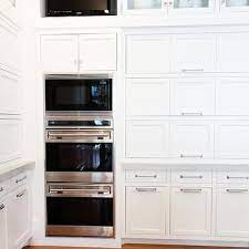 microwave over double ovens design ideas