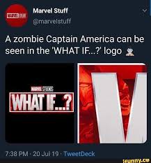 Marvel what if disney+, hd png download. A Zombie Captain America Can Be Seen In The What If Logo G Ifunny Funny Avengers Memes Avengers Funny Superhero Comic
