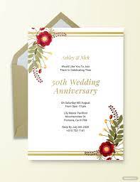 free printable 50th wedding anniversary