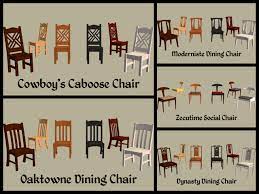 mod the sims base game dining chairs