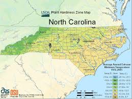 North Carolina Planting Zones Usda Map Of North Carolina